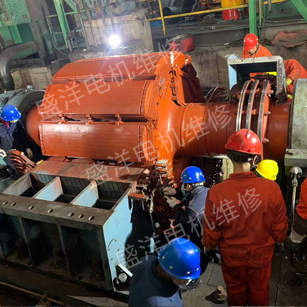 六安大型电机维修现场